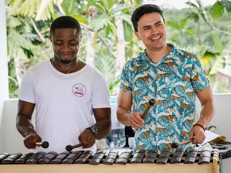 Traditional Colombian Pacific cuisine prepared during a Marimbea trip